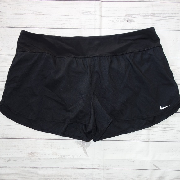 nike black swim shorts womens